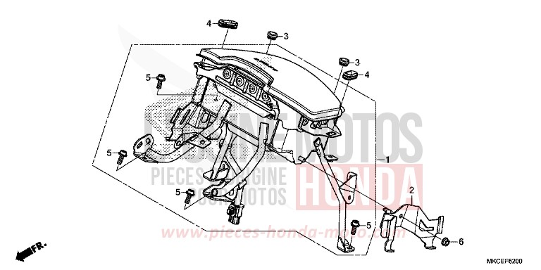 MODULE DE SAC GONFLABLE de Gold Wing PEARL HAWKSEYE BLUE (PB409) de 2019